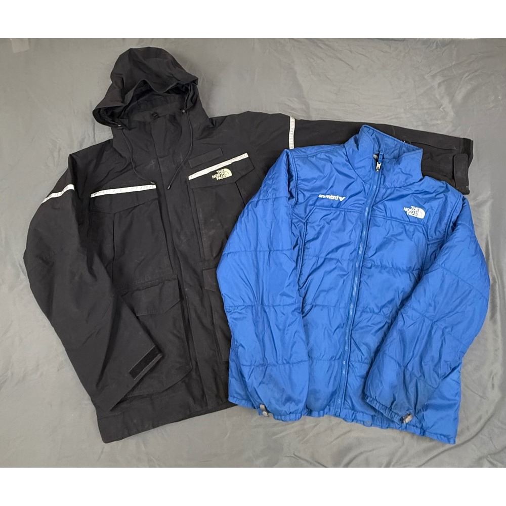 The North Face Snowbird Gore-Tex Pro Shell 3-in-1 Ski Jacket Mens XL Black Blue